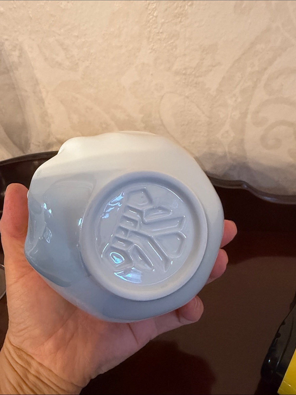 Adorable White Smiling Face Ceramic Bowl - Decorative Home Art - Picture 7 of 10